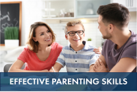 parents at table with teen son