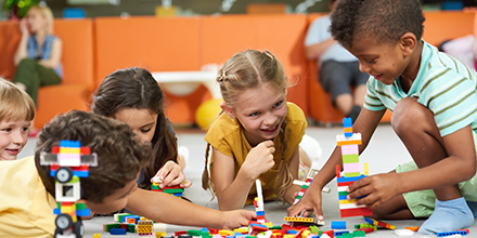 children playing at a daycare center