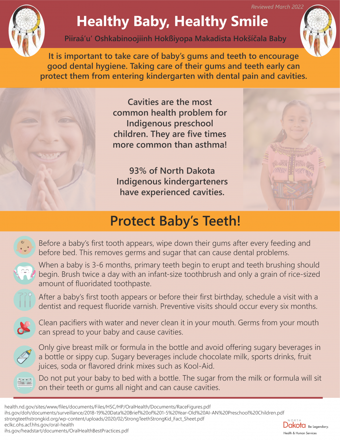 healthy baby, healthy smile flyer