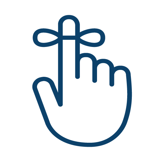 Icon with a string around a finger