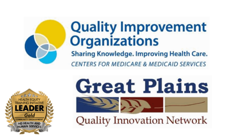Great Plains Quality Innovation Network logo with gold badge